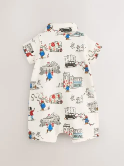 Rompertjes En Tuinbroeken*Next - 100% katoenen Cath Kidston rompertje Paddington Bear Baby met kraagje