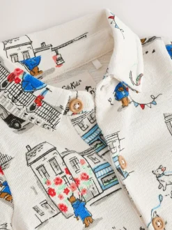 Rompertjes En Tuinbroeken*Next - 100% katoenen Cath Kidston rompertje Paddington Bear Baby met kraagje