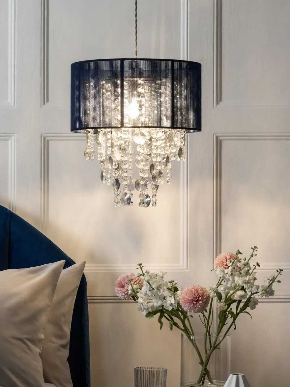 Lampenkappen|Verlichting*Next Palazzo - Easy-fit hanglamp Marineblauw