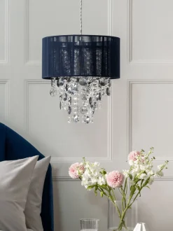 Lampenkappen|Verlichting*Next Palazzo - Easy-fit hanglamp Marineblauw