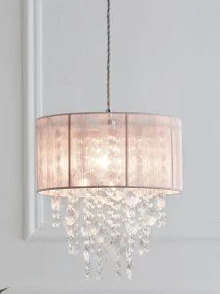 Lampenkappen|Verlichting*Next Palazzo - Easy-fit hanglamp Roze