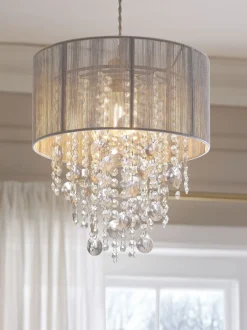Lampenkappen|Verlichting*Next Palazzo - Easy-fit hanglamp Grijs