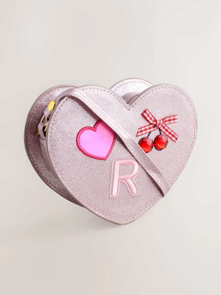 Tassen|Next Pale Pink/ Metallic - Gem Heart Initial Bag