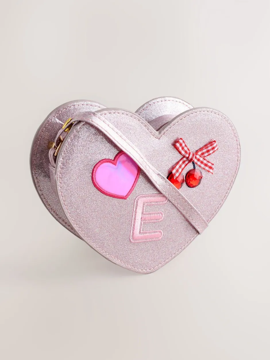 Tassen|Next Pale Pink/ Metallic - Gem Heart Initial Bag