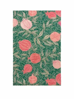 Tafellinnen En Placemats *Paoletti - Grote kersttafelloper met granaatappelprint