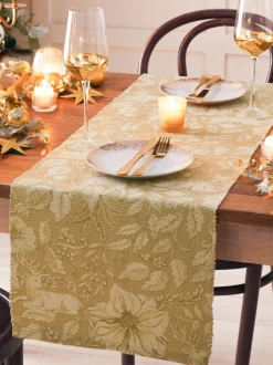 Tafellinnen En Placemats |Paoletti - Grote kersttafelloper met hert