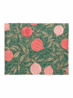 Tafellinnen En Placemats |Paoletti - Set van 4 tafelplacemats in paarsrood