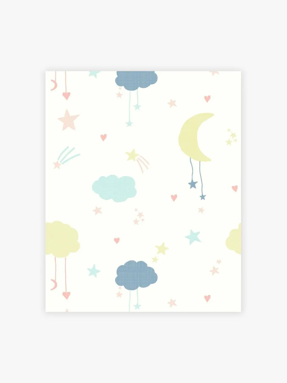 Behang|Next Paste The Wall - Behang met maan en sterren 10M Pastel