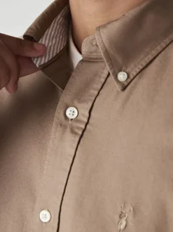 Formele Overhemden|Shirts*Next Pastel geel naturel - Slim Fit - Oxford-hemd met lange mouwen
