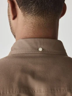Formele Overhemden|Shirts*Next Pastel geel naturel - Slim Fit - Oxford-hemd met lange mouwen