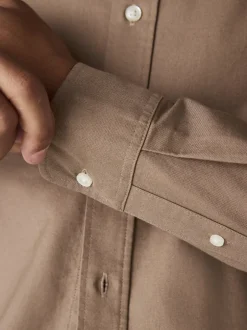 Formele Overhemden|Shirts*Next Pastel geel naturel - Slim Fit - Oxford-hemd met lange mouwen
