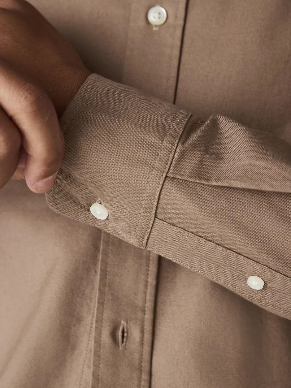 Formele Overhemden|Shirts*Next Pastel geel naturel - Slim Fit - Oxford-hemd met lange mouwen