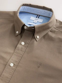 Formele Overhemden|Shirts*Next Pastel geel naturel - Slim Fit - Oxford-hemd met lange mouwen