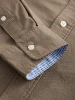 Formele Overhemden|Shirts*Next Pastel geel naturel - Slim Fit - Oxford-hemd met lange mouwen