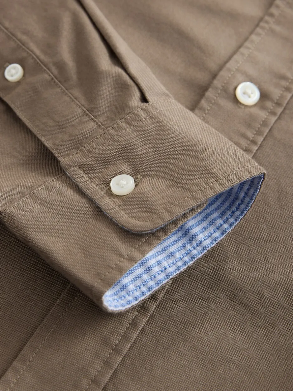 Formele Overhemden|Shirts*Next Pastel geel naturel - Slim Fit - Oxford-hemd met lange mouwen