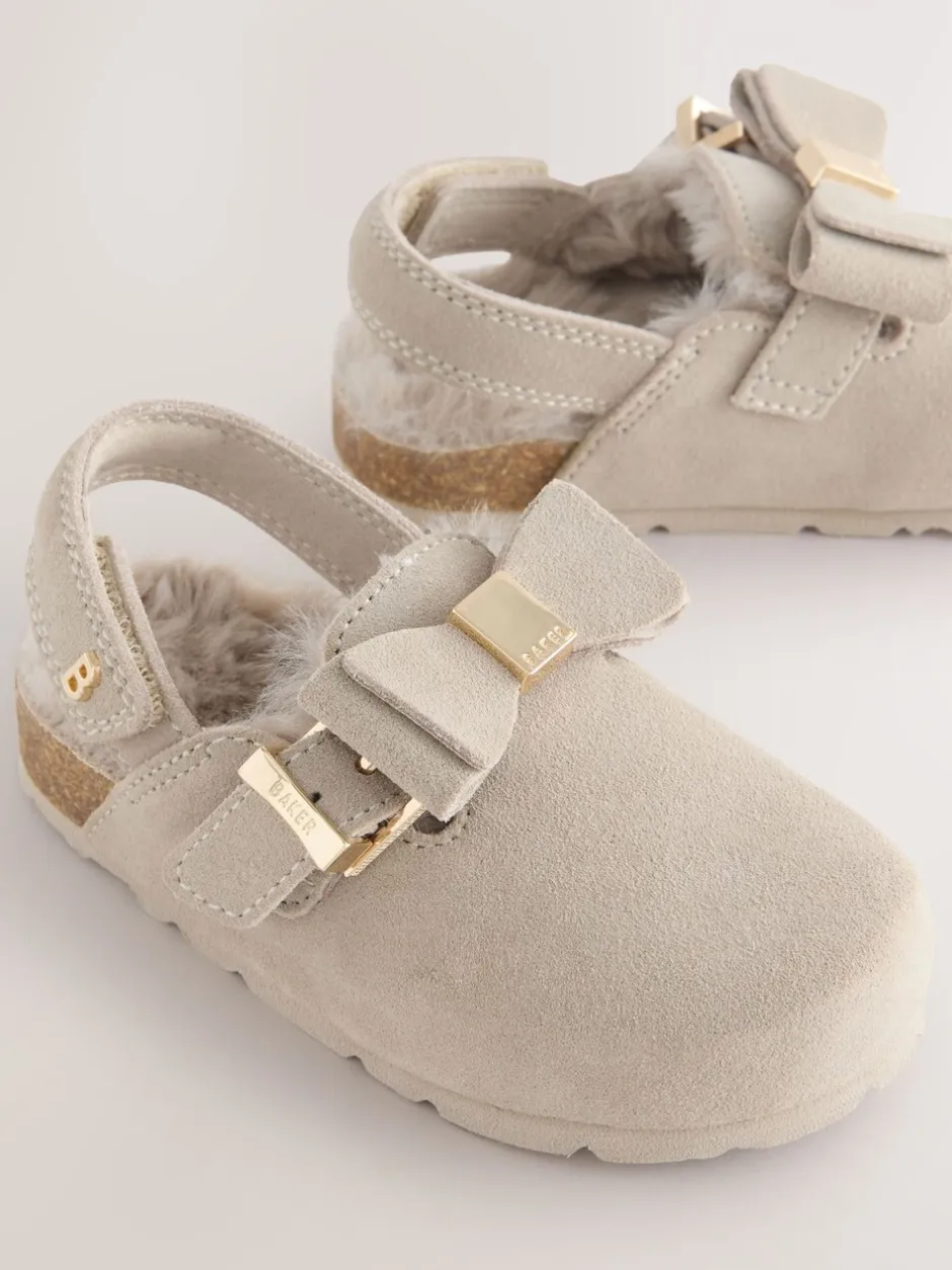 Pantoffels*Baker by Ted Baker - Meisjes Slingback Muiltjes Klomp Pantoffels Pastelgeel