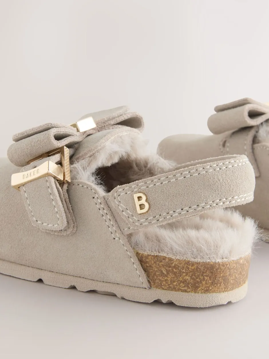 Pantoffels*Baker by Ted Baker - Meisjes Slingback Muiltjes Klomp Pantoffels Pastelgeel