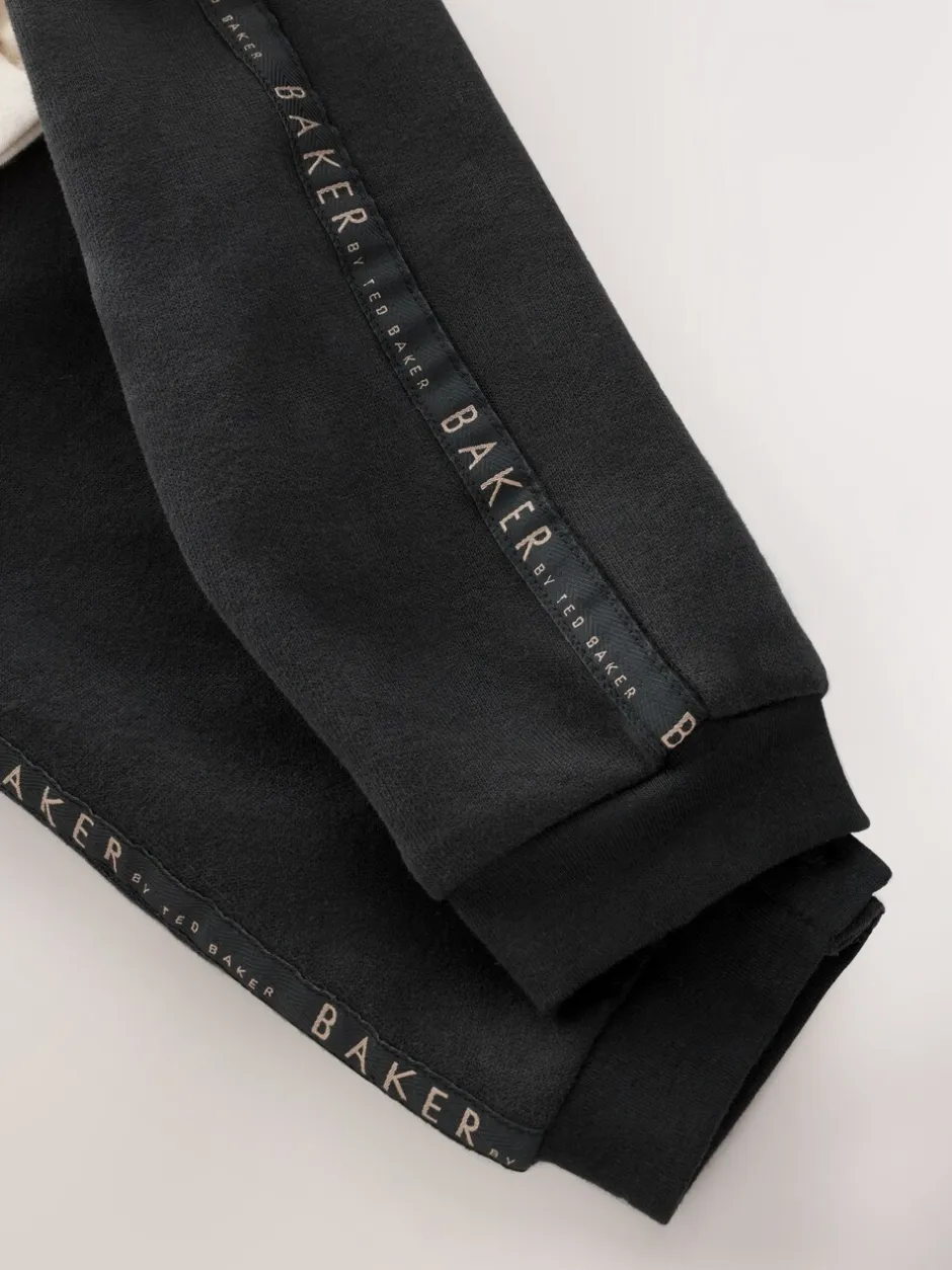 Rompertjes En Tuinbroeken|Baker by Ted Baker - Romper met inzetstuk en lange mouwen Pastelgeel