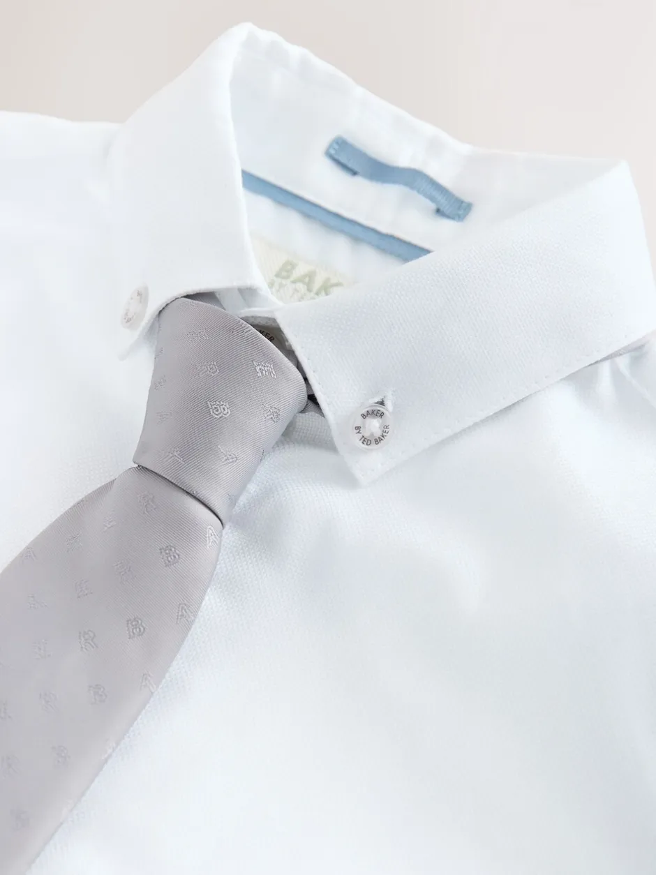 Kostuums En Herenvesten|Baker by Ted Baker - Waistcoat, Shirt And Tie Set Pastelgeel