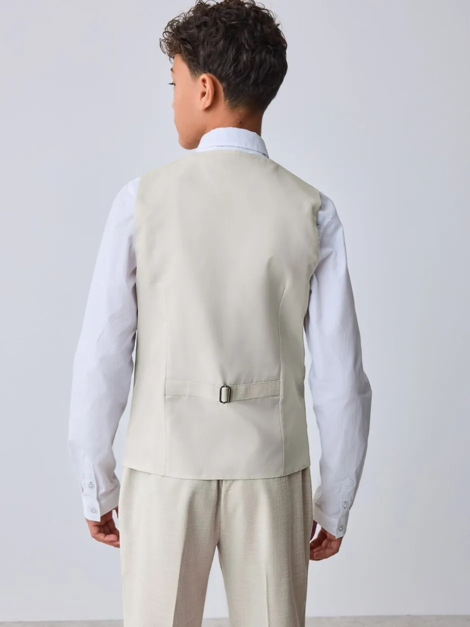 Kostuums En Herenvesten|Baker by Ted Baker - Waistcoat, Shirt And Tie Set Pastelgeel