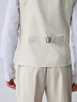 Kostuums En Herenvesten|Baker by Ted Baker - Waistcoat, Shirt And Tie Set Pastelgeel