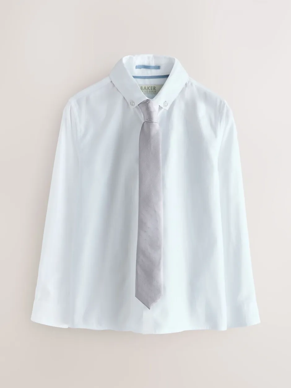 Kostuums En Herenvesten|Baker by Ted Baker - Waistcoat, Shirt And Tie Set Pastelgeel