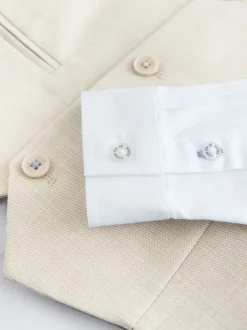 Kostuums En Herenvesten|Baker by Ted Baker - Waistcoat, Shirt And Tie Set Pastelgeel