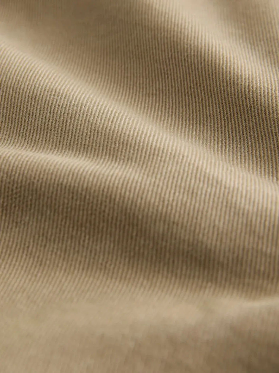 Broeken En Chino's|Next - Barrel Fit - Authentic Cotton Rich Stretch Trousers Pastelgeel