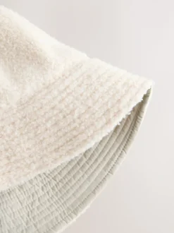 Mutsen, Handschoenen En Sjaals*Next - Borg/Nylon Omkeerbaar vissershoedje Pastelgeel
