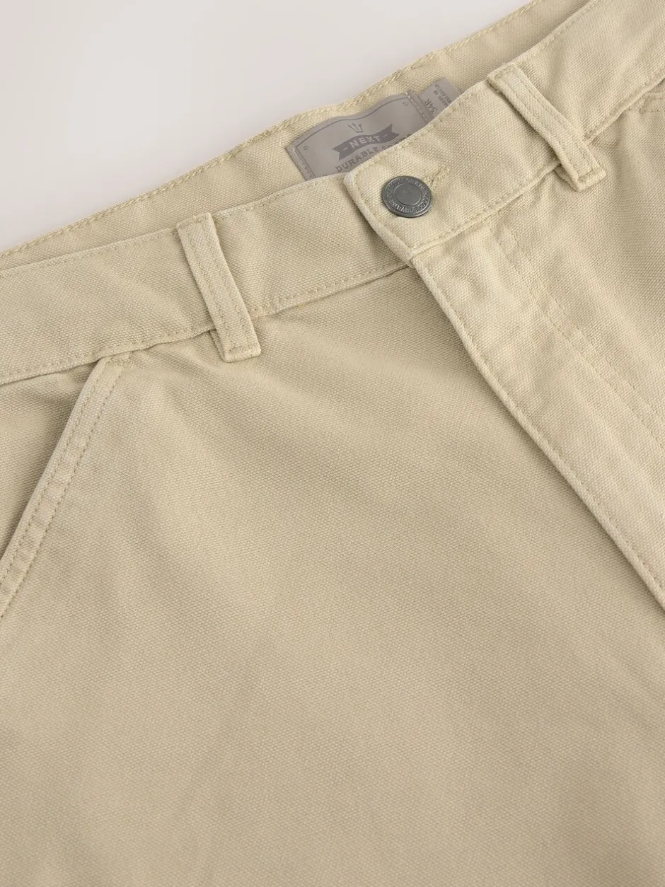 Shorts*Next Pastelgeel - Canvas Carpenter Short