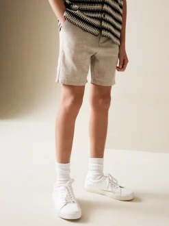 Shorts|Next Pastelgeel - Chino Linen Shorts (3-16yrs)