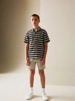 Shorts|Next Pastelgeel - Chino Linen Shorts (3-16yrs)