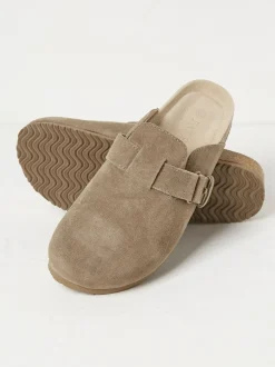 Pantoffels*Fat Face - FatFace outdoor-pantoffels Pastelgeel