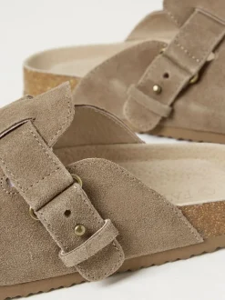 Pantoffels*Fat Face - FatFace outdoor-pantoffels Pastelgeel