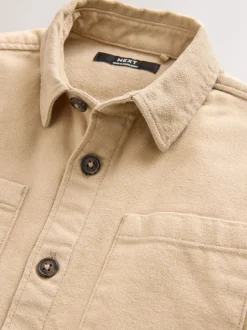 Jassen En Jacks|Shirts*Next - Geborsteld overshirt (3-16jr) Pastelgeel