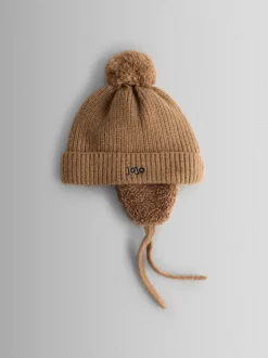 Mutsen, Handschoenen En Sjaals|Jojo Maman Bébé Pastelgeel - Cosy Pom Pom Rib Hat