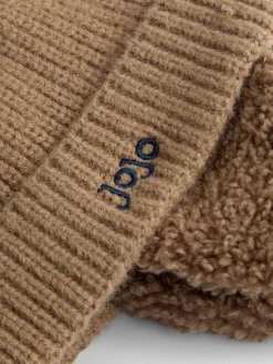 Mutsen, Handschoenen En Sjaals|Jojo Maman Bébé Pastelgeel - Cosy Pom Pom Rib Hat