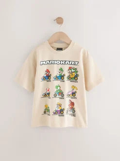 T-Shirts|Tops|Next - Mario Gaming T-shirt (3-16jaar) Pastelgeel