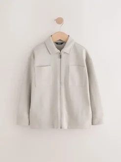 Shirts|Next - Modieus overshirt (3 - 16 jr) Pastelgeel