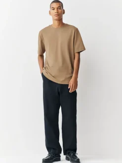 T-Shirts En Hemden*Next Pastelgeel - Normale Pasvorm - Zwaar T-shirt