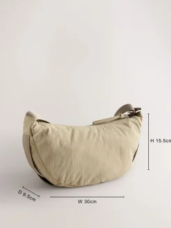 Tassen En Portemonnees*Next - Nylon schoudertas Pastelgeel