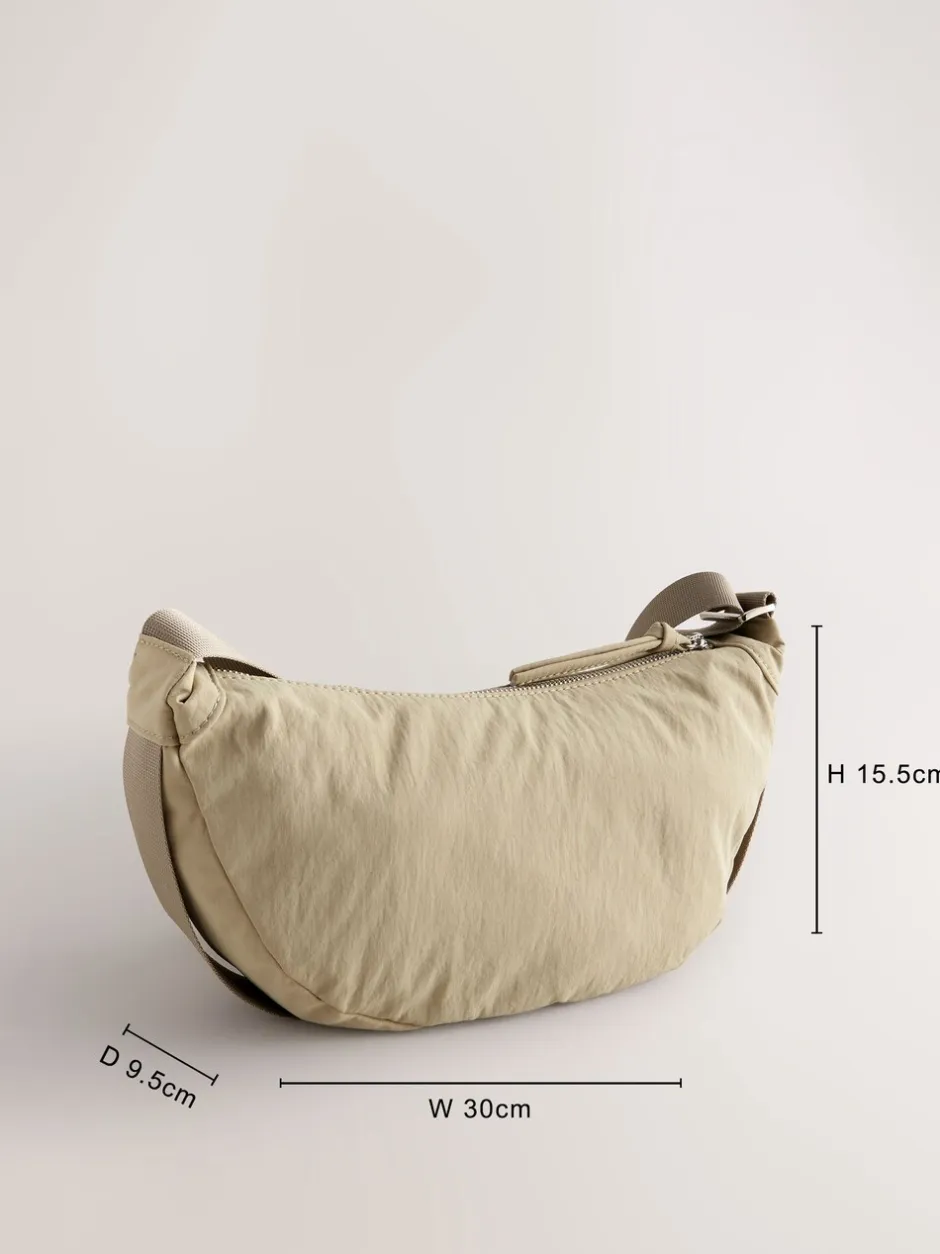 Tassen En Portemonnees*Next - Nylon schoudertas Pastelgeel