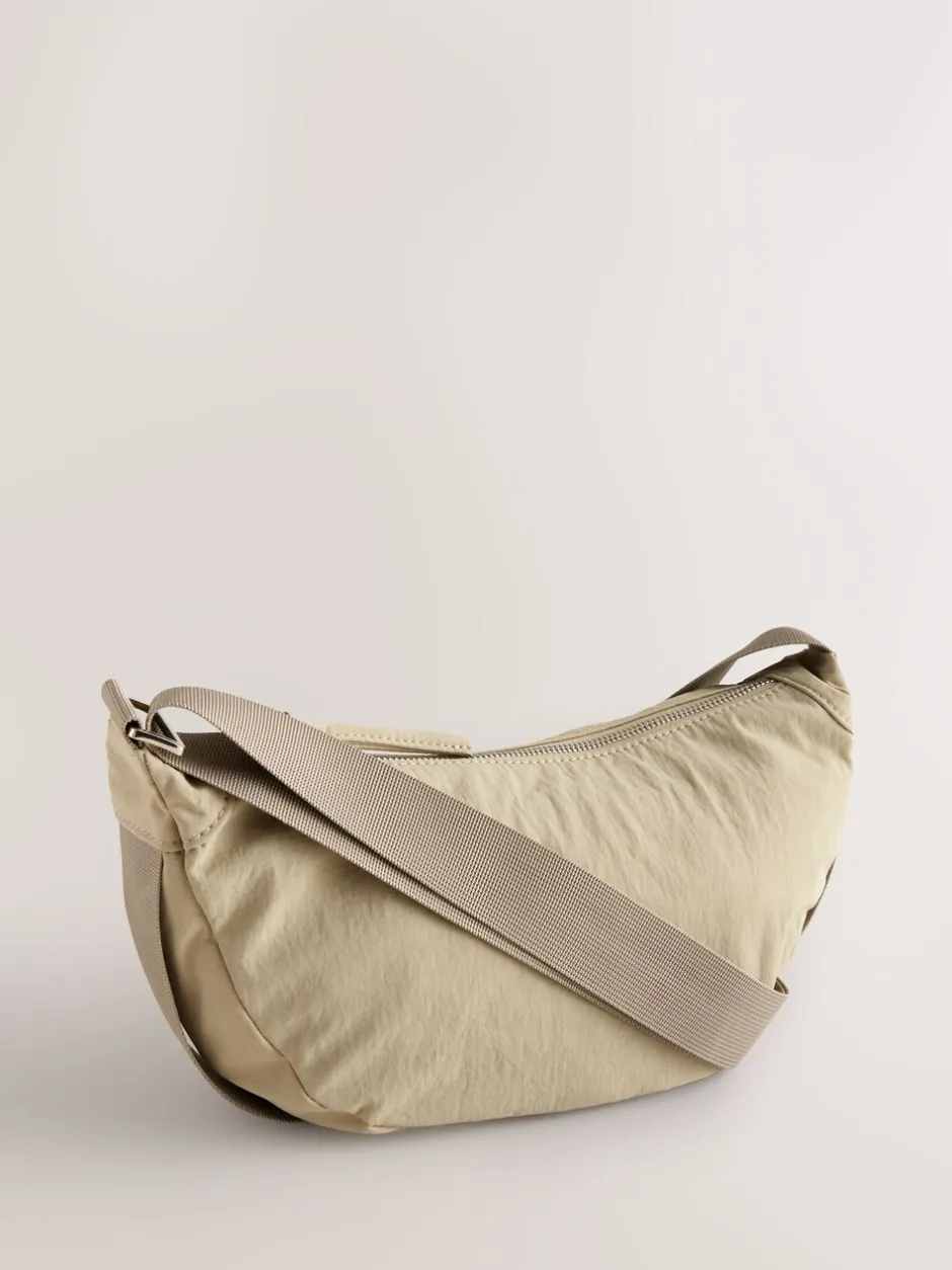 Tassen En Portemonnees*Next - Nylon schoudertas Pastelgeel