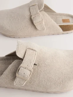 Pantoffels|Loungewear|Next - Pantoffelmuiltjes met gesp Pastelgeel
