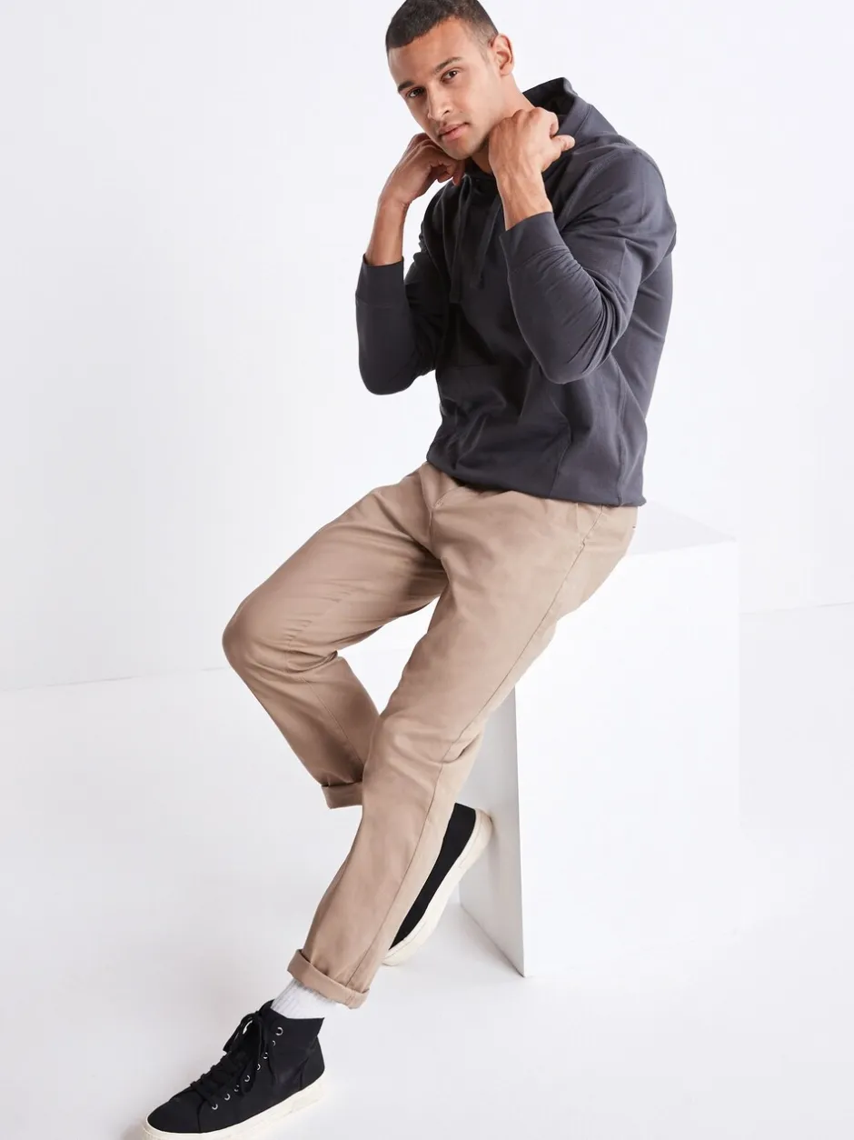 Broeken En Chino's*Next Pastelgeel - Relaxed fit - Stretchy chino
