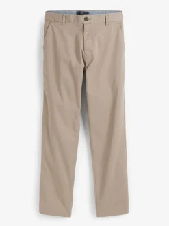 Broeken En Chino's*Next Pastelgeel - Relaxed fit - Stretchy chino
