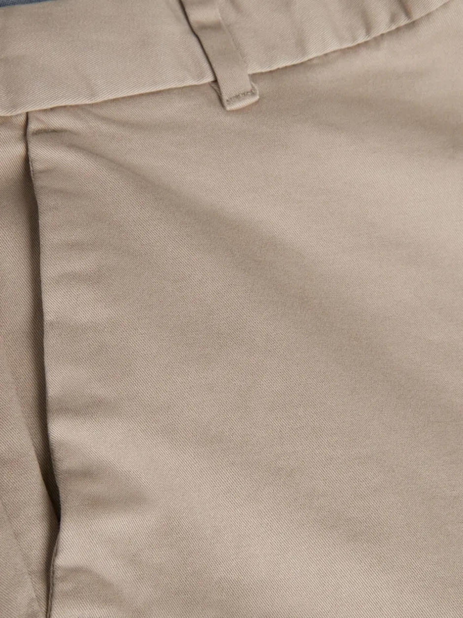 Broeken En Chino's*Next Pastelgeel - Relaxed fit - Stretchy chino
