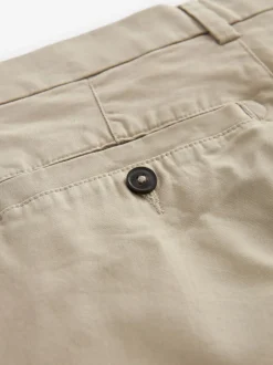 Shorts*Next Pastelgeel - Slim Fit - Chinoshort met stretch