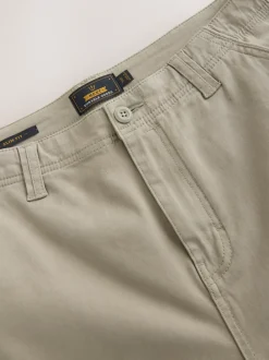 Broeken En Chino's*Next Pastelgeel - Slim Fit - Katoenen cargostretchbroek