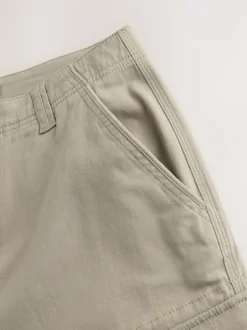 Broeken En Chino's*Next Pastelgeel - Slim Fit - Katoenen cargostretchbroek